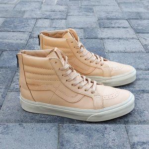Vans Womens SK8-Hi Reissue Zip Veggie Tan Leather